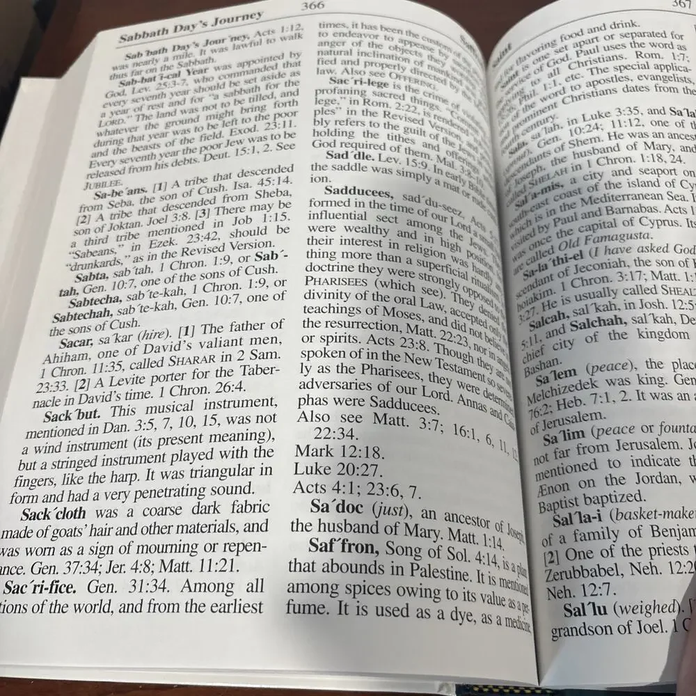 Large Print Bible Dictionary & Concordance (Over 6,000 Biblical Names And Terms)